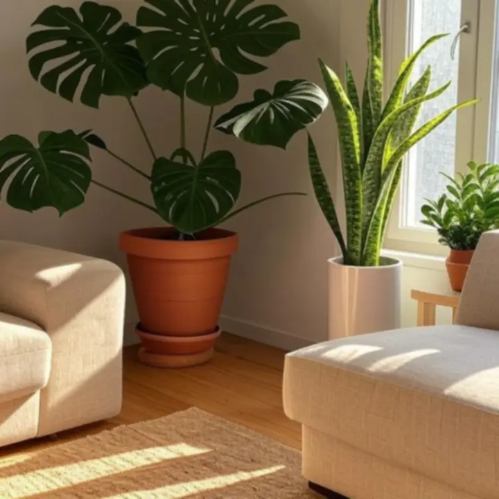 Monstera Deliciosa w ceramicznej doniczce