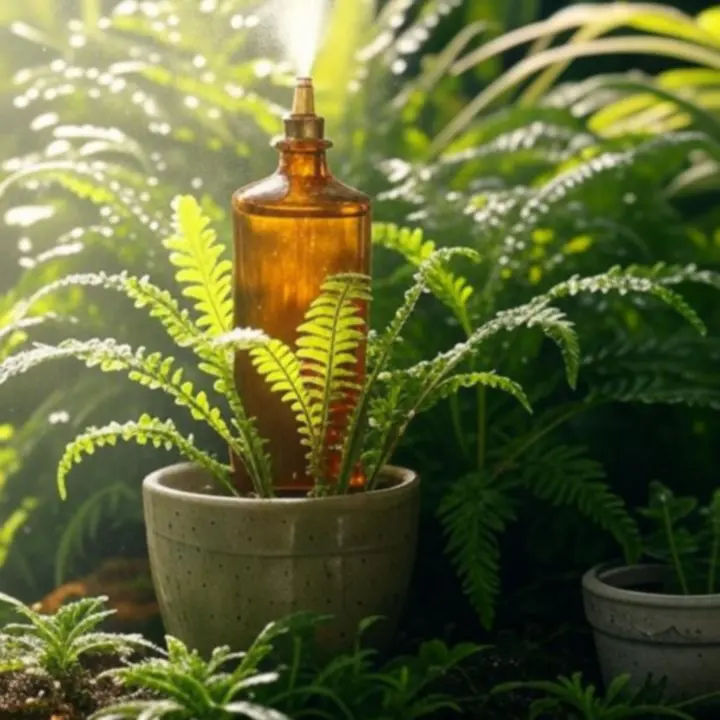 Zraszanie liści roślin w celu zwiększenia wilgotności powietrza