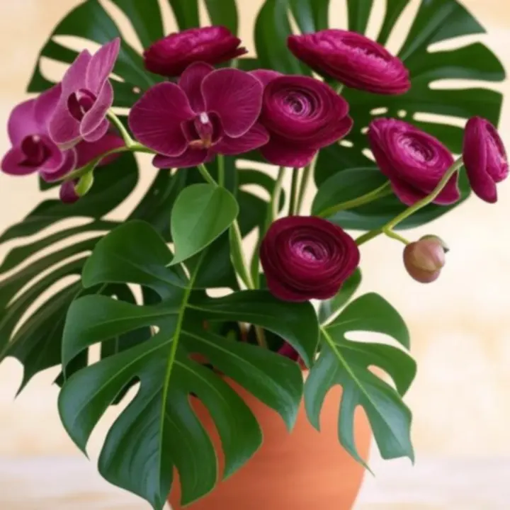 Luksusowa aranżacja florystyczna w ceramicznym naczyniu