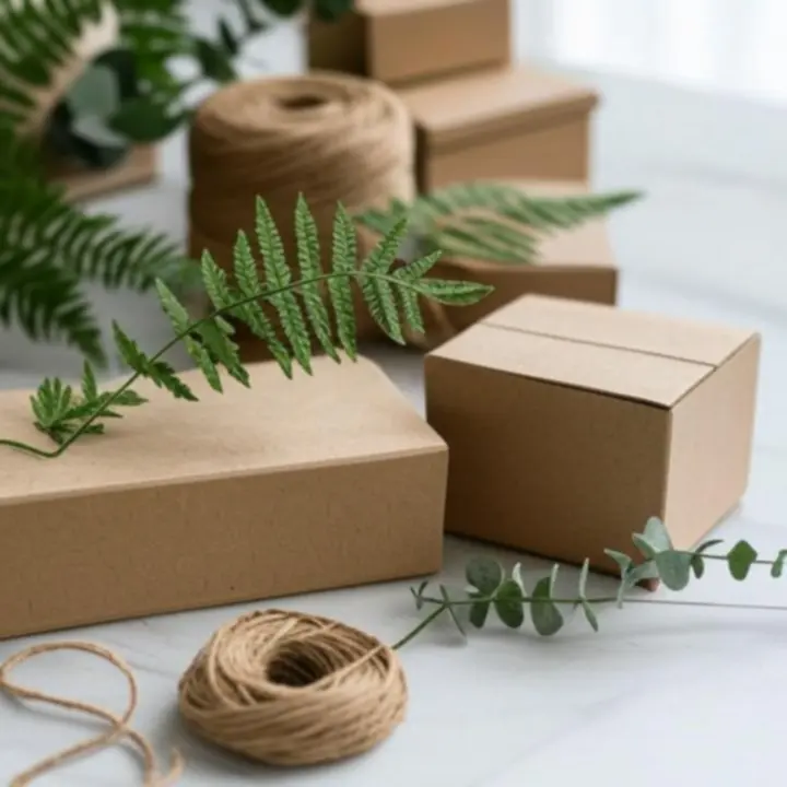 Ekologiczne opakowania z papieru kraft do przesyłek kwiatowych